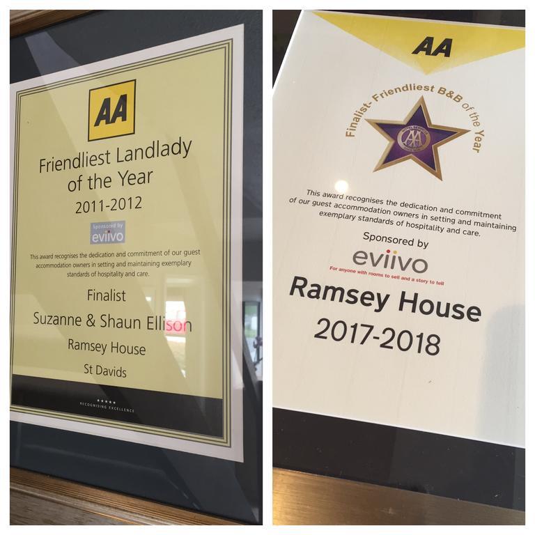 Ramsey House - Luxury Licensed B&B - Parking And Guest Lounge St. Davids  Kültér fotó